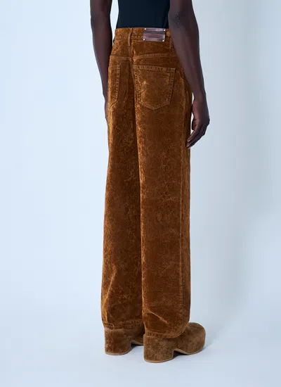 Dries Van Noten Belt Loop Casual Pants In Brown