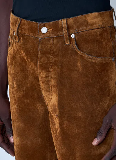 Dries Van Noten Belt Loop Casual Pants In Brown