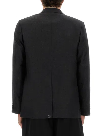 Dries Van Noten Long-sleeved Suit Jacket In Gray