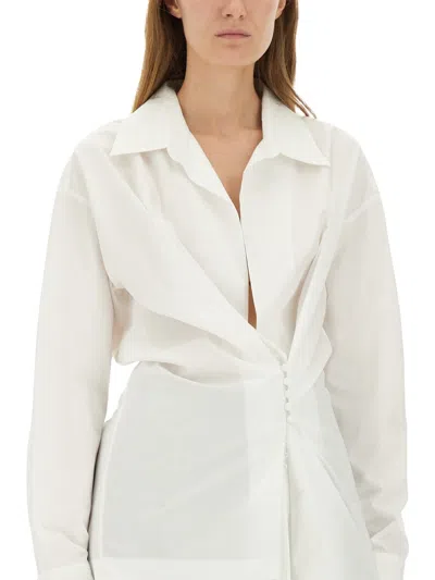 Dries Van Noten "clickys" Shirt In White