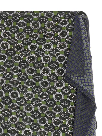 Dries Van Noten Asymmetric Skirt Featuring Geometric Design In Green