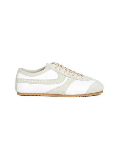 Dries Van Noten Leather Sneaker In White