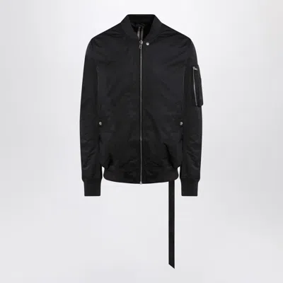 Drkshdw Black Bomber With Zipper Men In Black