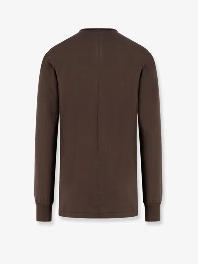 Drkshdw Men Level Organic Cotton T-shirt In Brown