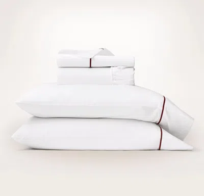 Boll & Branch Signature Embellished Sheet Set In White