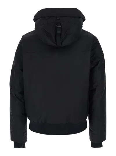 Dsquared2 Men Black Techno Down Bomber, Xl Luxury Trench Coats For Men Darveys In Black