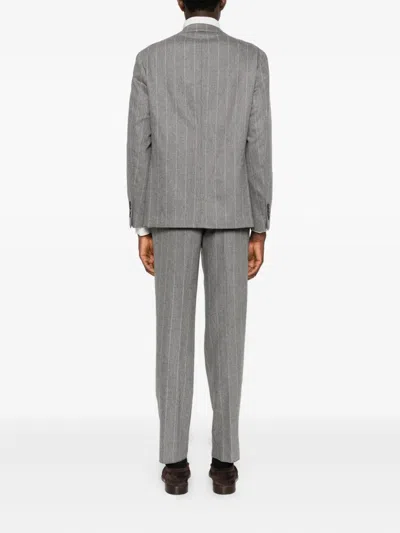 Eleventy Tailored Suit And Straight-leg Trousers In Multi