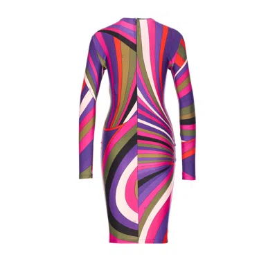 Pucci Emilio  Women Iride Print Midi Dress In Multi