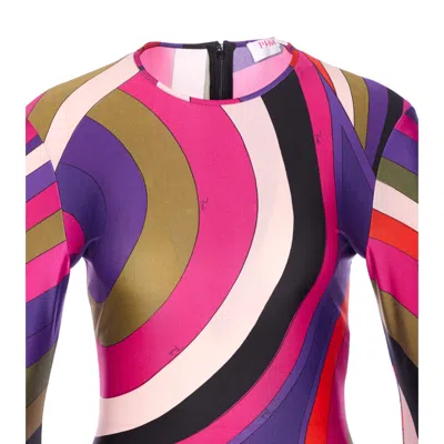 Pucci Emilio  Women Iride Print Midi Dress In Multi