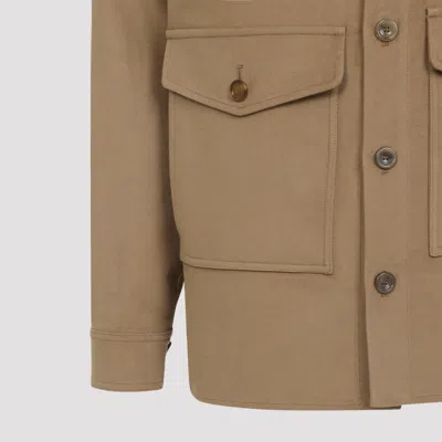 Etro Stylish Jacket With Chest Pocket And Flap Pockets In Nude