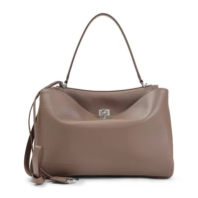 Balenciaga Taupe Rodeo Shoulder Bag In Brown
