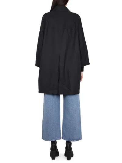 Fay Trench Coat With Double-breasted Button Detailing In Black