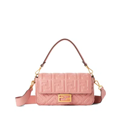 Fendi Baguette Medium Shoulder Bag In Pink