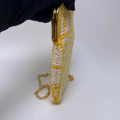 Fendi Women Pre-loved Bag Brand New Condition In Yellow