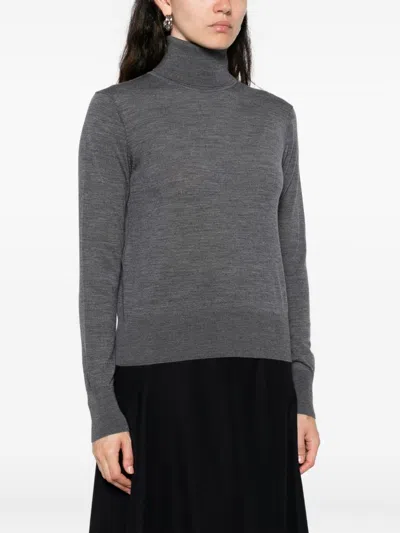 Forte Forte Wool Turtle-neck Sweater In Gray