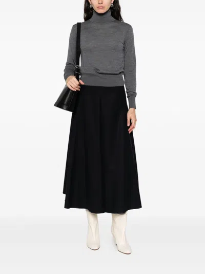 Forte Forte Wool Turtle-neck Sweater In Gray