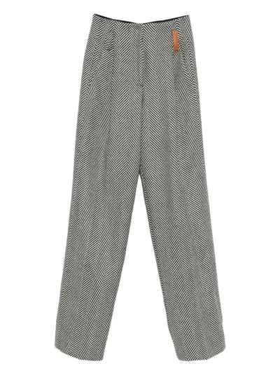 Forte Forte Wool Trousers In Gray