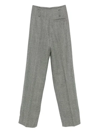 Forte Forte Wool Trousers In Gray