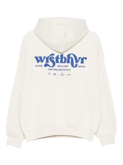Wrstbhvr Logo-detailing Hoodie In Neutral