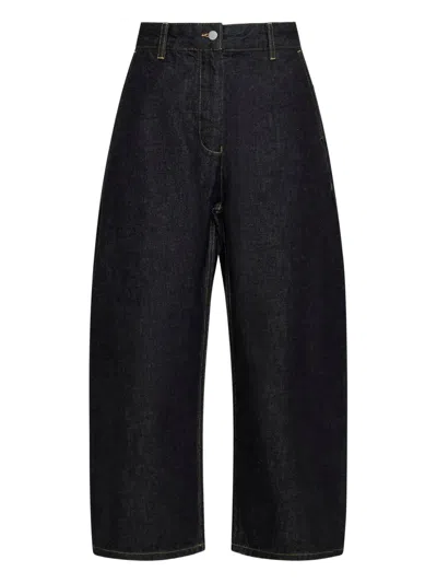 Studio Nicholson Navy Chalco Jeans In Black