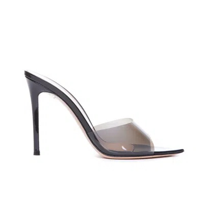 Gianvito Rossi Elle 85 Pointed Toe Mules In Black