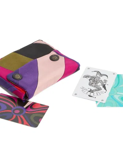 Pucci Marmo-print Playing Cards In Multi