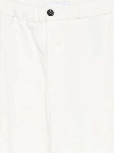 Michael Coal Elasticated-waist Trousers In White