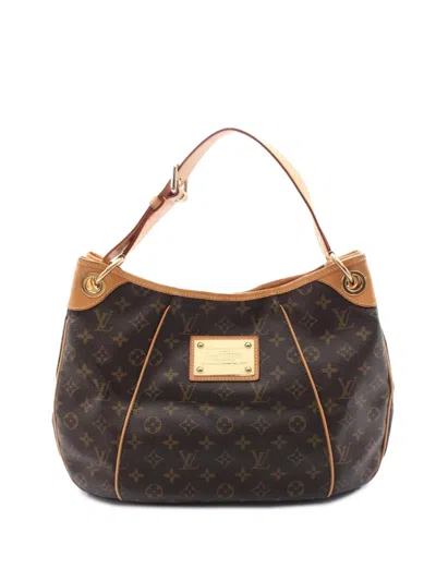 Pre-owned Louis Vuitton 2008 Monogram Galliera Pm Shoulder Bag In Brown