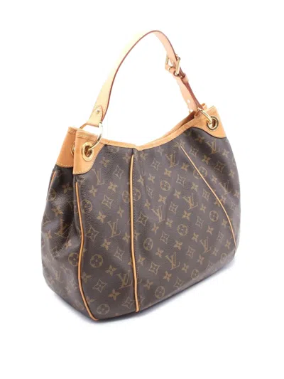 Pre-owned Louis Vuitton 2008 Monogram Galliera Pm Shoulder Bag In Brown