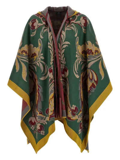 Etro Cape With Pasly Motif Scarves And Foulards Multicolor In Multi