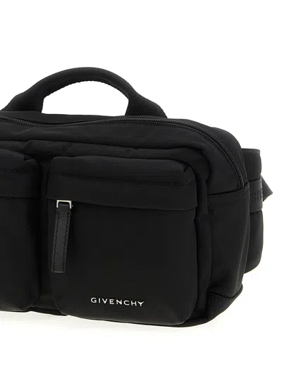 Givenchy Multi-pocket Top-handle Belt Bag In Black