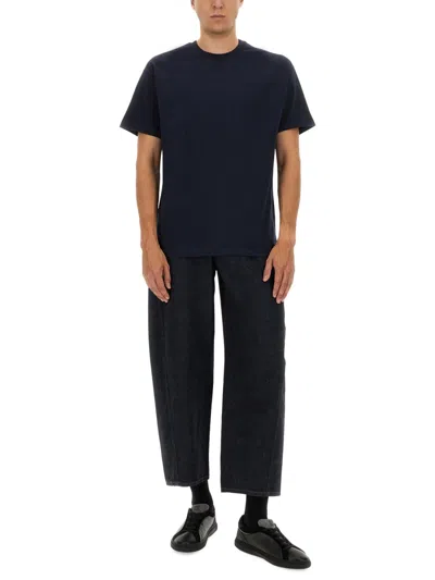 Givenchy Cotton Crew Neck T-shirt In Blue