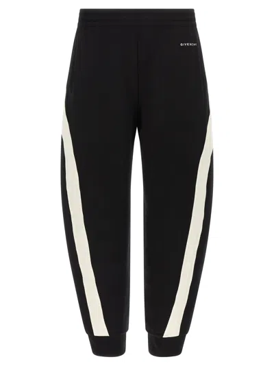 Givenchy Mens Black Open Seam Contrast Cotton-jersey Jogging Bottoms Xl In Black