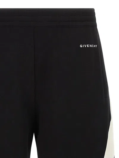 Givenchy Mens Black Open Seam Contrast Cotton-jersey Jogging Bottoms Xl In Black