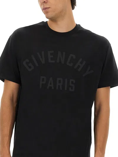 Givenchy Men T-shirt With Logo In Black