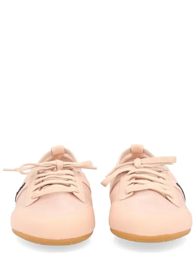 Givenchy Pink Sneaker With Logo Lettering On The Side In Fabric Woman In Neutral