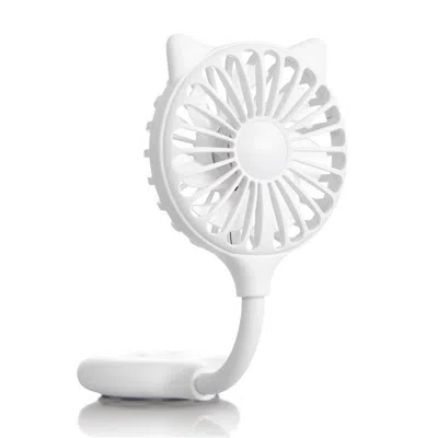 Zadro Cat Ear Beauty Fan - White In White