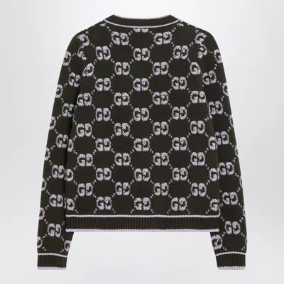 Gucci Gg Jacquard Wool Bouclé Cardigan In Multi