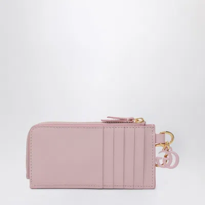 Gucci Card Case With Double G Charm In Pink