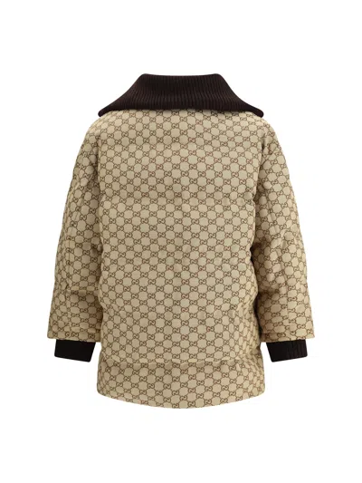 Gucci Women Fabric Bomber Jacket In White