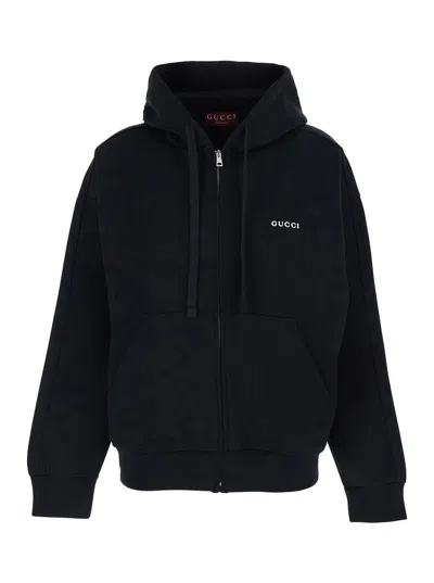 Gucci Women Neoprene Zip Up In Black
