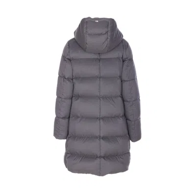 Herno Women Arendelle And New Lady Faux Fur A-shape Down Jacket In Gray