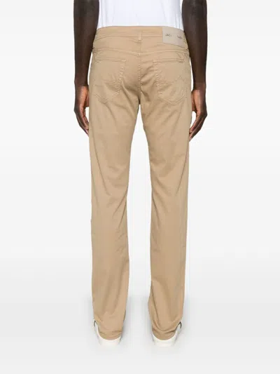 Jacob Cohen Slim Fit Denim Trousers In Brown