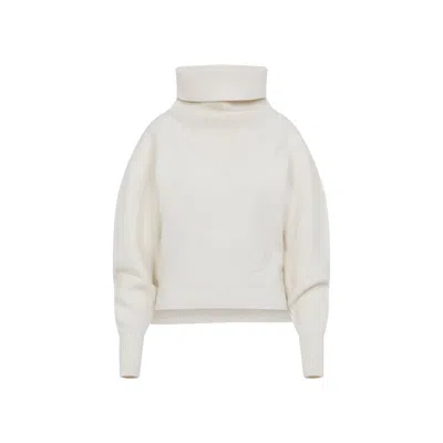 Jacquemus Off White Virgin Wool La Maille Pallone Pullover In White