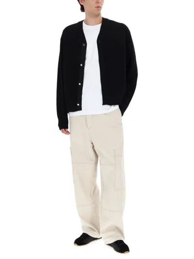 Jacquemus Cargo Trousers With Pockets And Loops In White