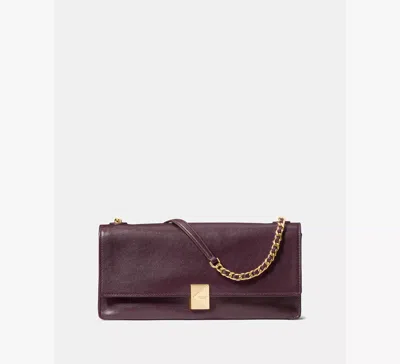 Kate Spade New York Deco Fine Grain Leather Convertible Chain Shoulder Bag In Brown