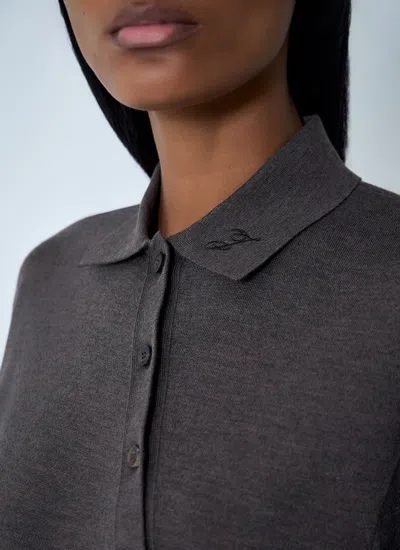 Jacquemus Women Le Body Tordu Merino In Gray