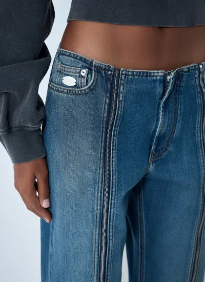 Jean Paul Gaultier Women Zip-up Jeans In Multi
