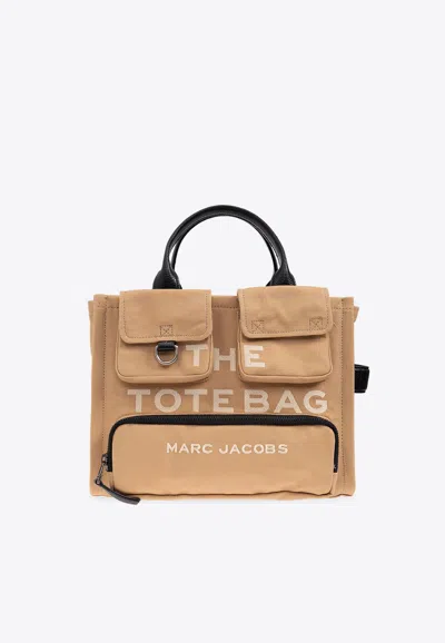Marc Jacobs The Medium Tote Tote In Camel Cotton In Sand