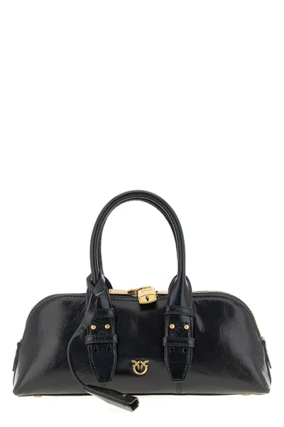 Pinko Small Hand Bag Escape Bag Baguette In Leather In Black